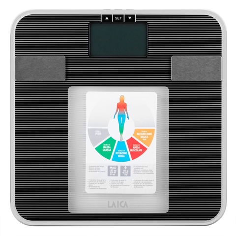 Cân BMI đo tỉ lệ mỡ nước LAICA PS5008