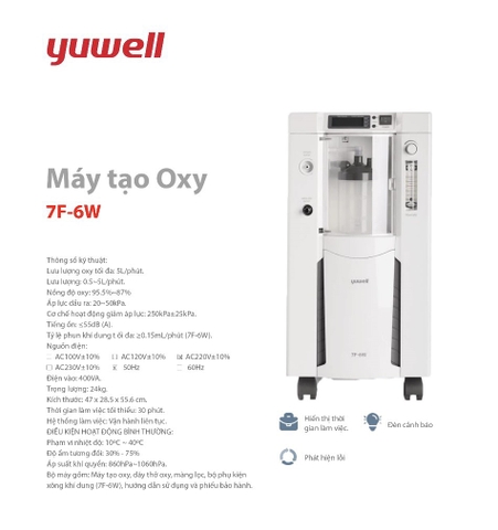 MÁY TẠO OXY YUWELL 5 LÍT 7F-6W