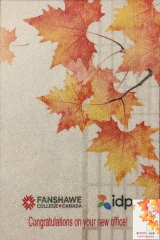 Tranh Gạo Phong Cảnh Lá Đỏ Mùa Thu