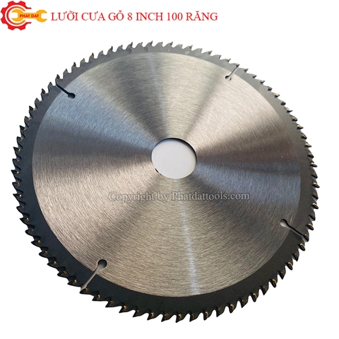 Lưỡi Cưa Gỗ 8 inch 100 Răng Cốt 25.4-30mm