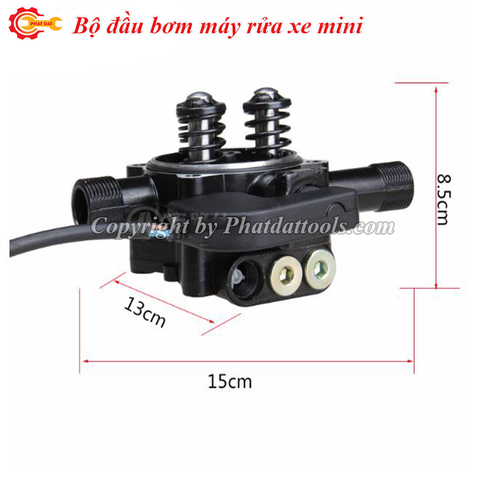 Bộ Đầu Bơm Máy Rửa Xe Mini