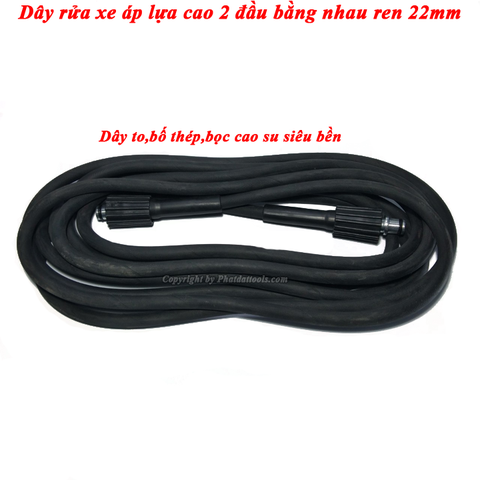 Cuộn Dây Rửa Xe Áp Lực Cao 10m Bố Thép