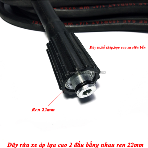 Cuộn Dây Rửa Xe Áp Lực Cao 10m Bố Thép