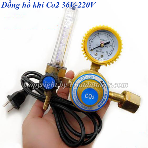 Đồng hồ khí Co2 36V-220V