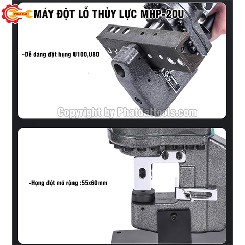 Máy Đột Lỗ Thủy Lực Cầm Tay MHP20- Đột U