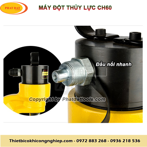 Máy Đột Lỗ Thủy Lực CH60 và Bơm điện thủy lực DYB63A