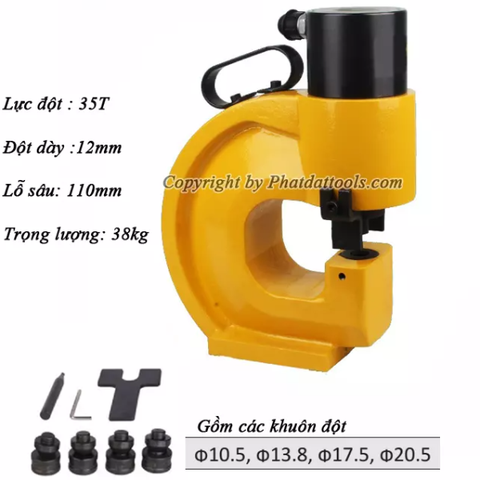 Máy Đột Thủy Lực CH70 và bơm tay thủy lực CP700