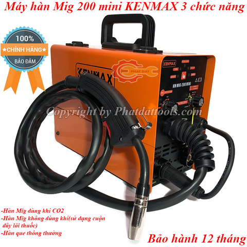 Máy hàn mig 200 mini KENMAX 3 chức năng