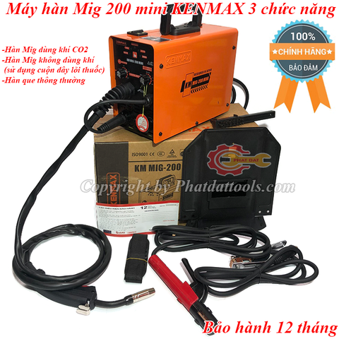 Máy hàn mig 200 mini KENMAX 3 chức năng