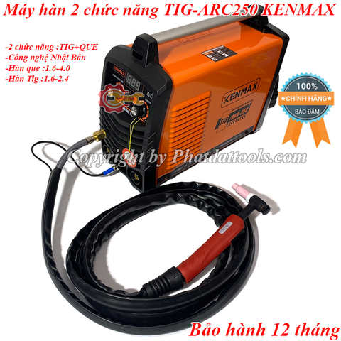 Máy hàn điện tử TIG/ARC-250A KENMAX 2 chức năng