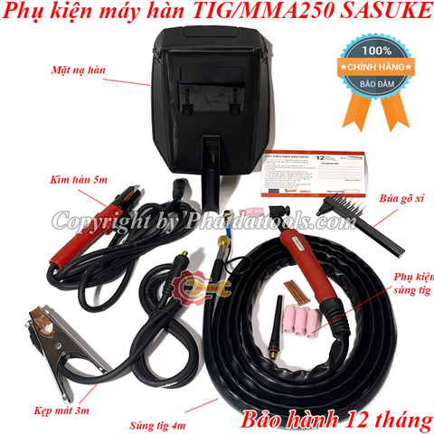 Máy hàn điện tử TIG/MMA-250A SASUKE 2 chức năng