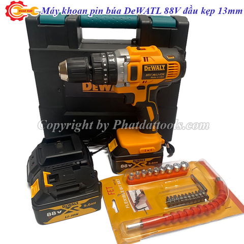 Máy khoan pin búa DW đầu 13mm