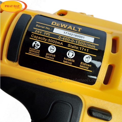 Máy khoan pin Dewalt 24V có búa