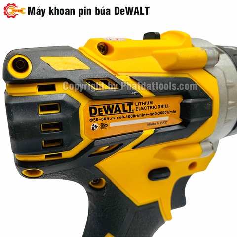 Máy Khoan Pin Búa Động Cơ Từ DeWALT Đầu Kẹp 13mm