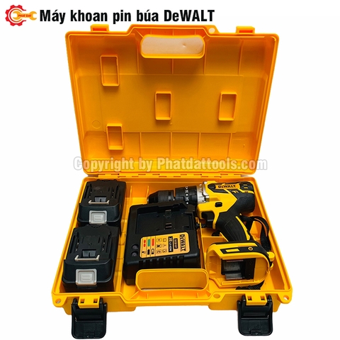 Máy Khoan Pin Búa Động Cơ Từ DeWALT Đầu Kẹp 13mm