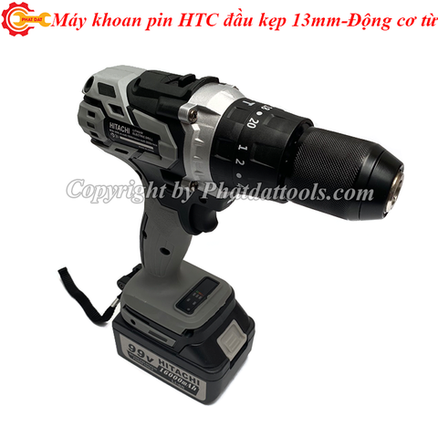 Máy khoan vặn vít HITACHI đầu kẹp 13mm-Động cơ từ