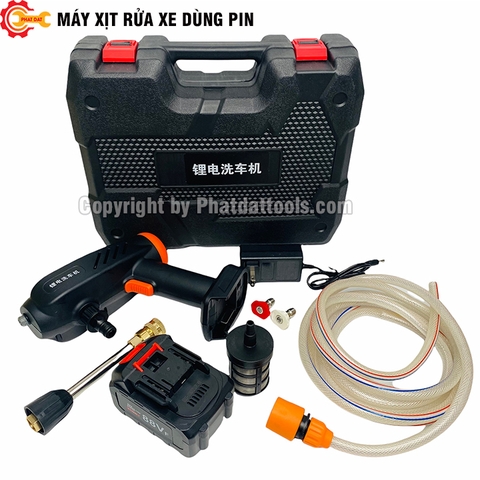 Máy Xịt Rửa Xe Dùng Pin