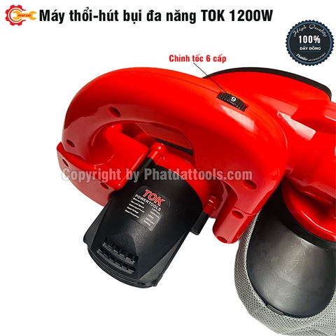 Máy thổi hút bụi 2 chức năng TOK 1200W