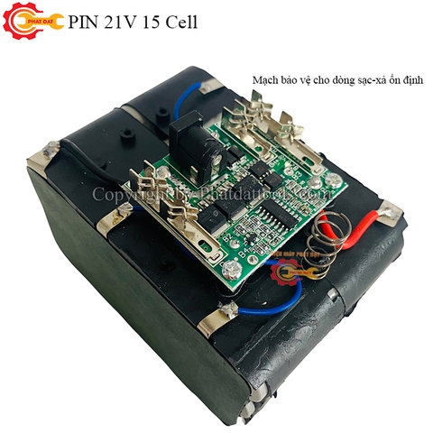 Pin 21 V 15 Cell Cho Các Dòng Máy Vặn Ốc,Khoan,Mài Dùng Pin