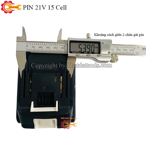 Pin 21 V 15 Cell Cho Các Dòng Máy Vặn Ốc,Khoan,Mài Dùng Pin