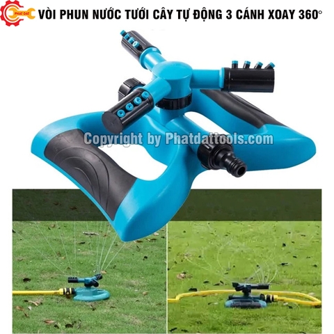 Vòi Phun Nước Tưới Cây Tự Động 3 Cánh (Đế Cánh Bướm)