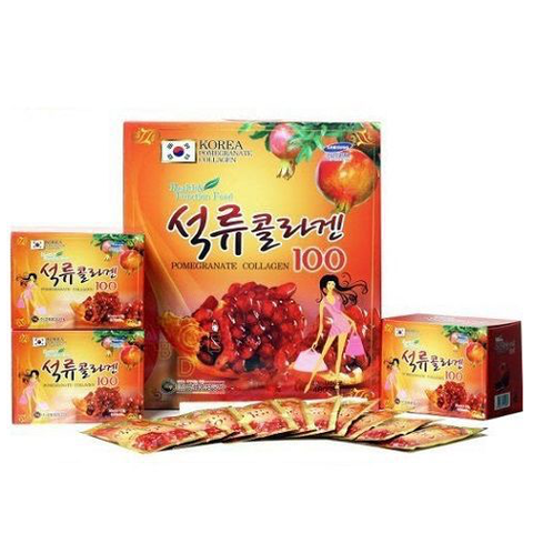 Nước lựu collagen Kanghwa Hàn Quốc hộp 30 gói x 80ml