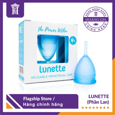 Combo Cốc nguyệt san Lunette - Hàng chính hãng + Hộp Giấy Lau Tiệt Trùng Cốc + Túi chống nước