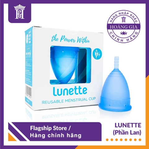 Combo Cốc nguyệt san Lunette - Hàng chính hãng + Hộp Giấy Lau Tiệt Trùng Cốc + Túi chống nước