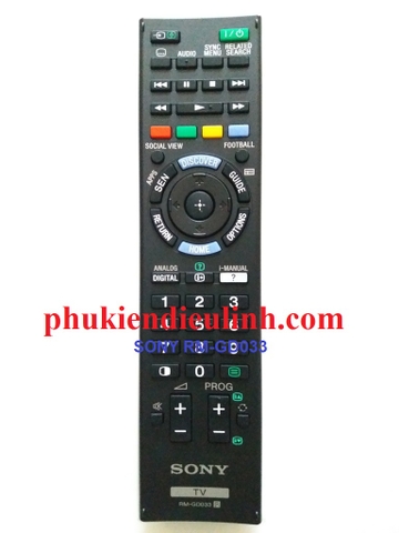 ĐIỀU KHIỂN TIVI SONY RM-GD033 (HÀNG CHÍNH HÃNG)