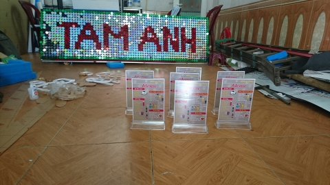 Biển menu bằng mica