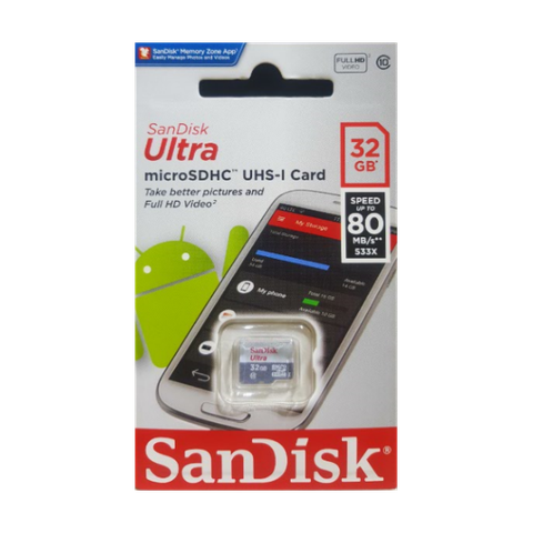 Thẻ Nhớ microSDHC Sandisk Ultra 32GB UHS-I -80MB/s