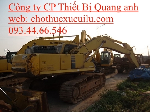 Cho thuê máy xúc đào bánh xích 350 - 6