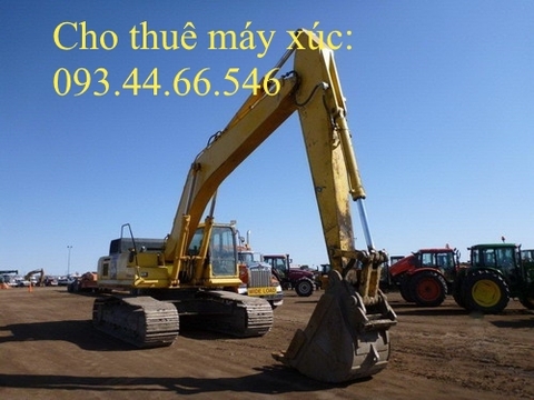 Cho thuê máy xúc đào bánh xích 400