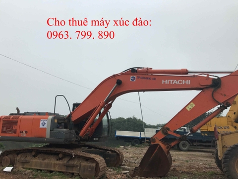 cho thuê máy xúc đào bánh xích 330