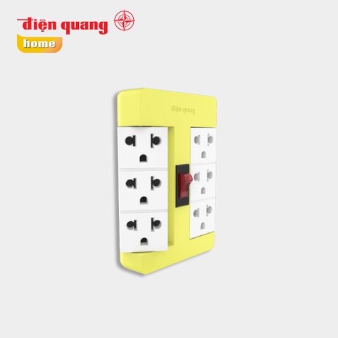 Ổ cắm Xoay 90° Điện Quang ĐQ ESK RT 63RW ( 6 lỗ 3 chấu, nhiều màu)