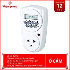 Ổ cắm hẹn giờ Điện Quang ĐQ ESK DT08 W 13 