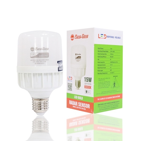 Bóng đèn LED Bulb Cảm Biến 15w TR70/15W.RAD