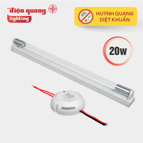 Bộ đèn Diệt Khuẩn Điện Quang ĐQ GLT8 UVC 20 ( 20W, tia UVC, huỳnh quang )