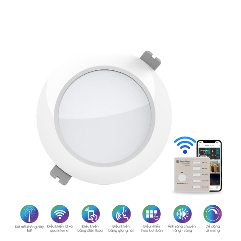 Đèn LED âm trần Downlight AT16.BLE 90/7W Rạng Đông