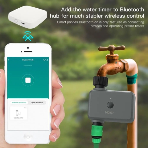 Van nước wifi, khoá nước tự động, điều khiển từ xa qua app tuya/smartlife | VLE-550