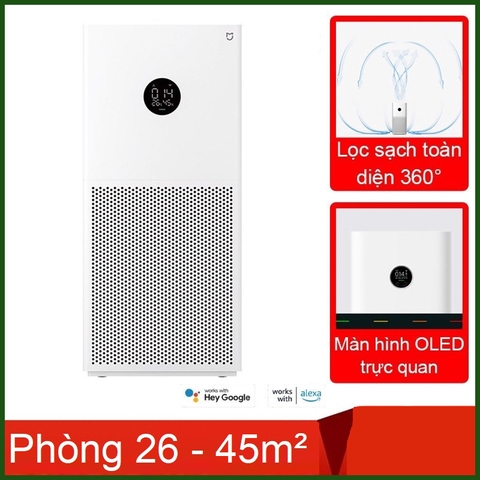 Máy lọc không khí Xiaomi Mi Air Purifier 4 Lite BHR5274GL Quốc Tế