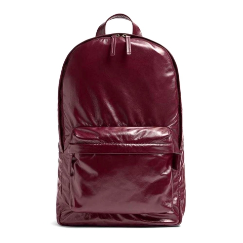 BALO Bottega Veneta Men Medium Archetype Backpack Crafted from Supple Lambskin Leather-Maroon