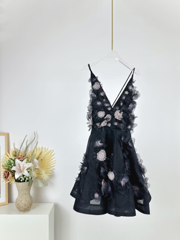 VÁY ZIMMERMANN Vintage Flower Short Sleeve Mid Dress High Classy