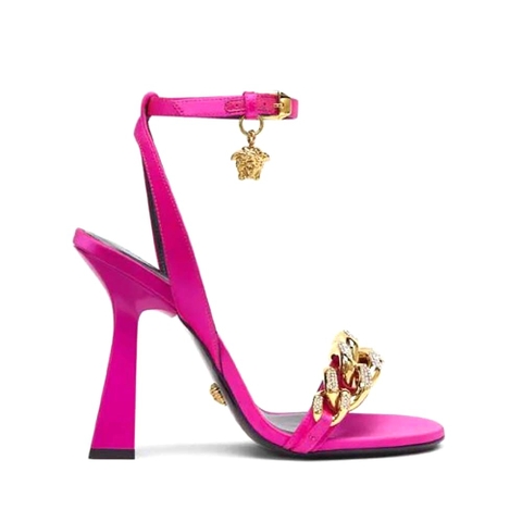 GIÀY Versace Women Medusa Chain High Heel Sandals-Rose