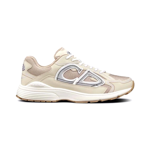 GIÀY DIOR Unisex CD Shoes B30 Low-Top Cream Mesh and Technical Fabric