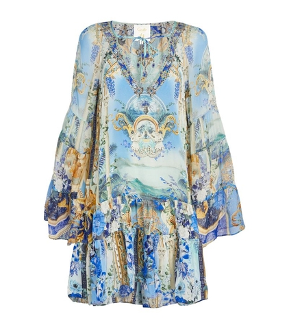 VÁY CAMILLA Silk Panel Mini Dress