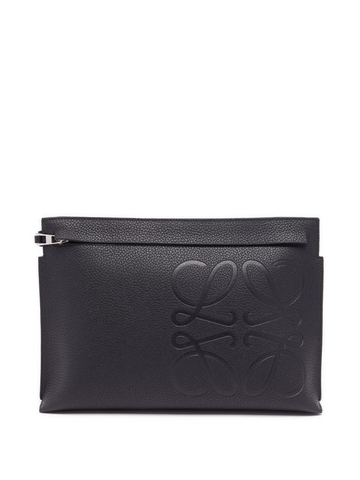 TÚI LOEWE Anagram grained-leather pouch