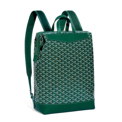TÚI Goyard Women Sac A Dos Cisalpin in Goyardine Canvas & Chevroches Calfskin-Green