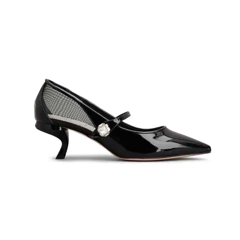 GIÀY Roger Vivier Women Virgule Babies Pumps in Patent Leather-Black