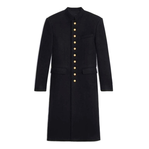 ÁO Celine Women Military Coat in Wool Cloth